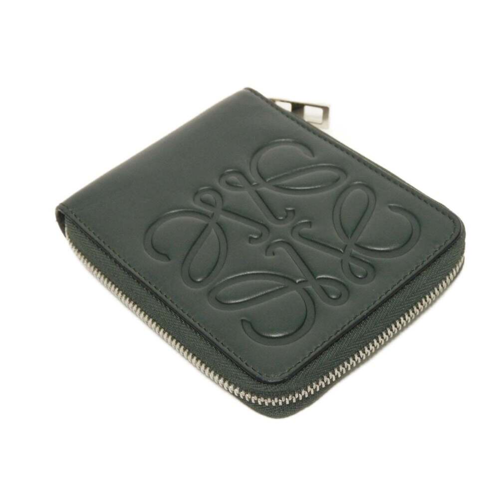 LOEWE Men's Compact Zip-Around Bifold Wallet with Anagram Embossed Design in ... - Picture 4 of 16